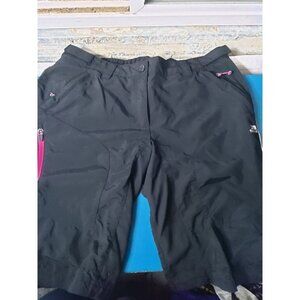 Trespass U.V. Quick Dry Black Hiking Shorts Women's Size 8 Medium Inseam 13"